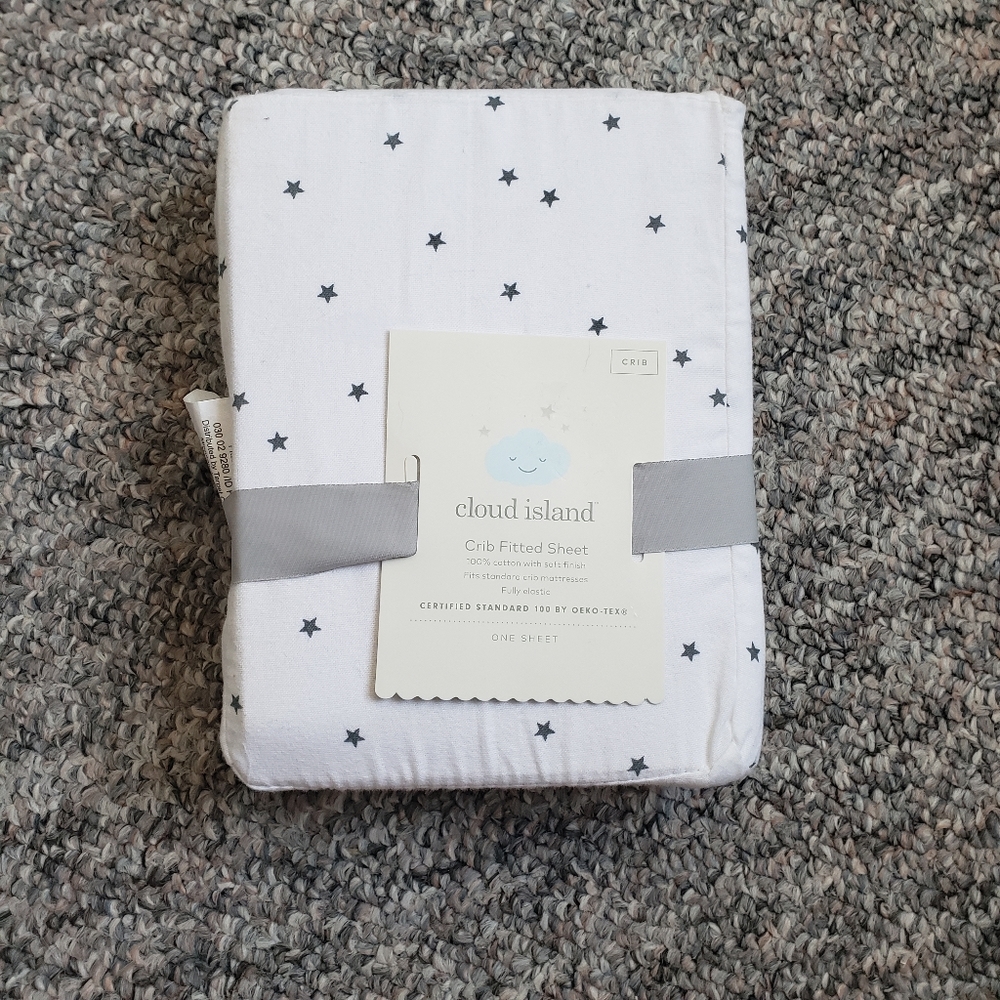 Cloud Island Crib Sheet